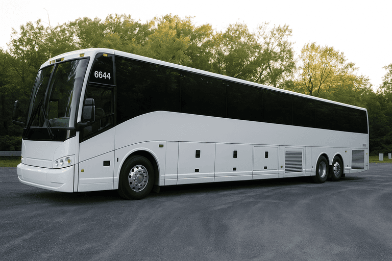 exterior of Redmond Charter Bus coach bus