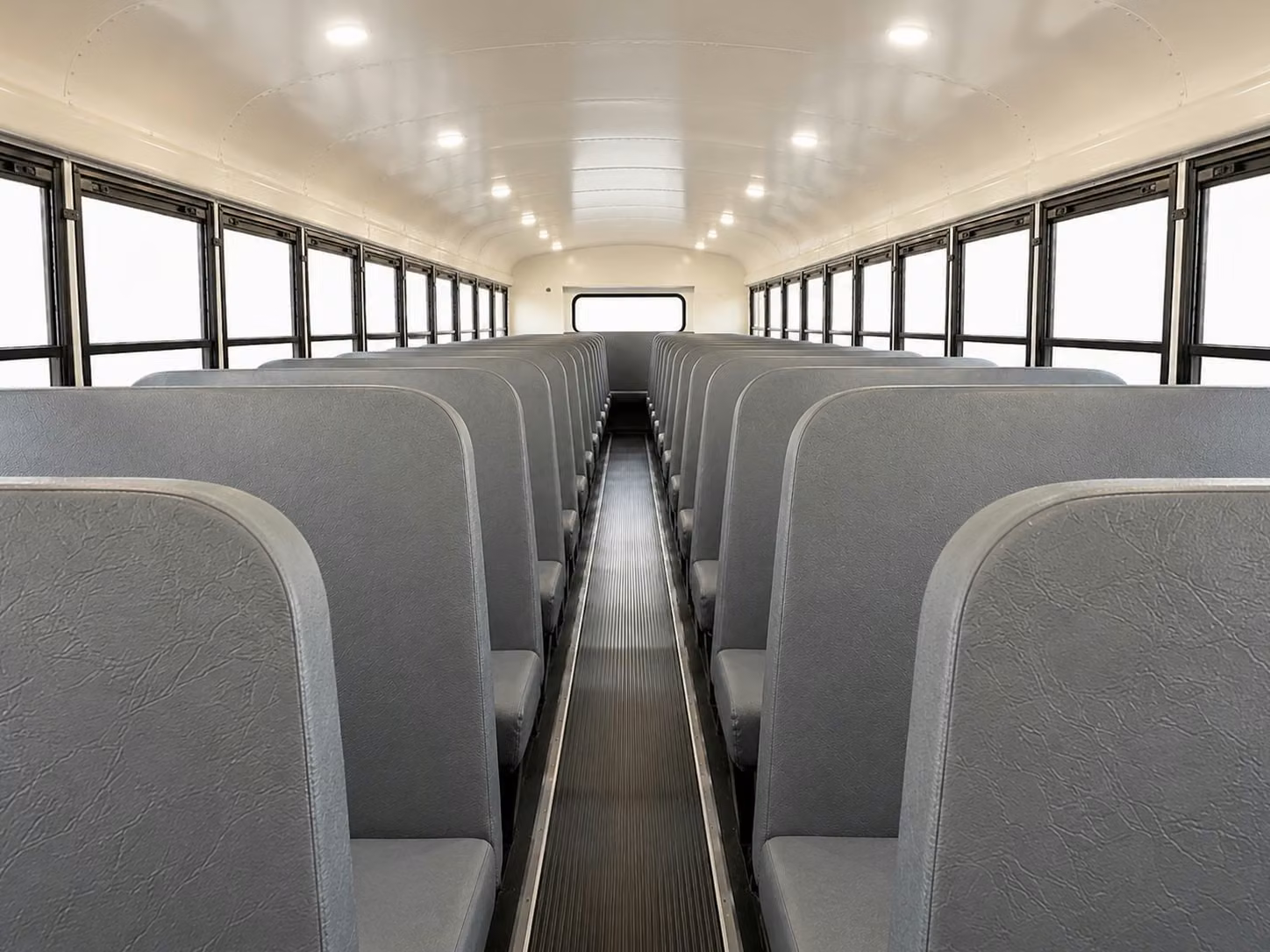 school bus inside